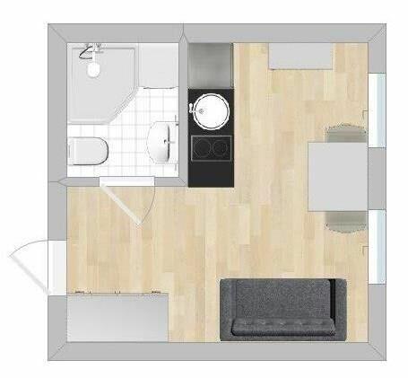 Legionów 79 – kawalerka z aneksem, 1980