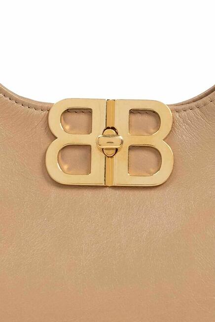 Torebka na ramię beżowa BB Soft typu hobo