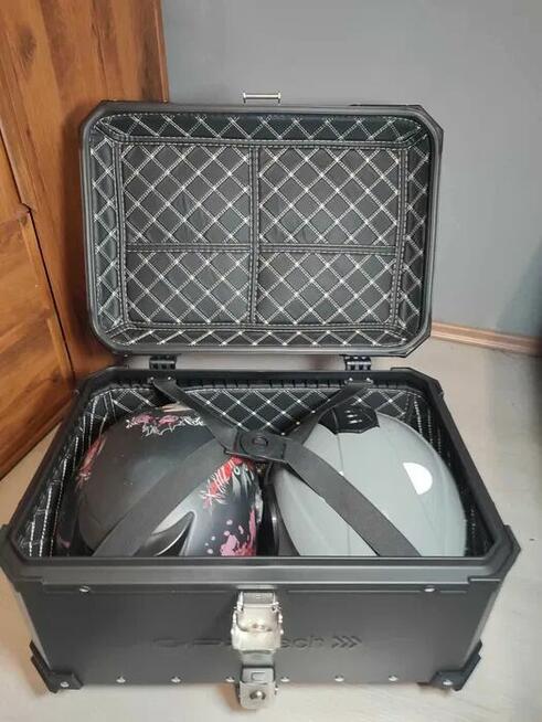 Aluminiowy kufer motocyklowy 65L kufer centralny na DWA KASK