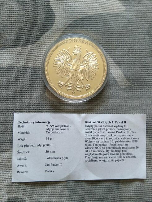 21. Medal 50 zł. J.P. 2