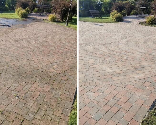 Mycie kostki brukowej, elewacji, dachów, ogrodzeń, garaży