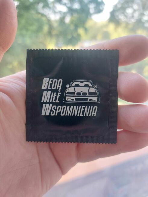 Personalizowane prezerwatywy, kondomy BMW, gadżet na prezent