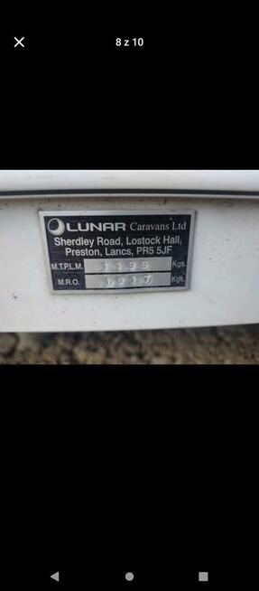 Przyczepa kempingowa LUNAR VENUS 2011