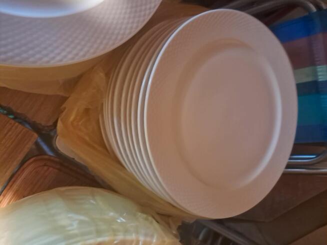 zestaw obiadowy talerze 36szt ambition