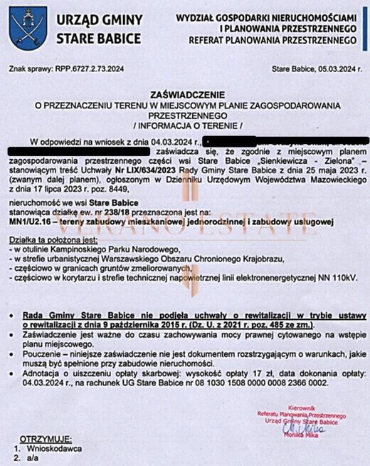 TEREN INWESTYCYJNY | MPZP | 1776M2 | UL. KRĘTA