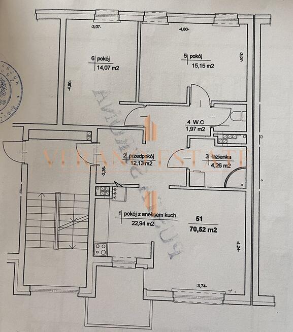 Przestronne 3 pokoje | 70 m2 | duży balkon