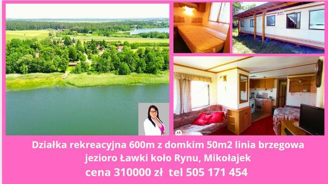 Działka 4150m przy jeziorze Karw Mazury Mrągowo