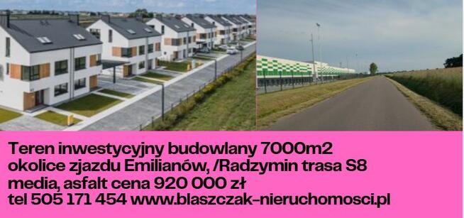 Działka 4,7ha kopalnia piasku kruszywa żwir koncesja Małkini