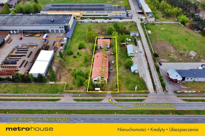 Ostrołęka: działka przemysłowa z budynkami