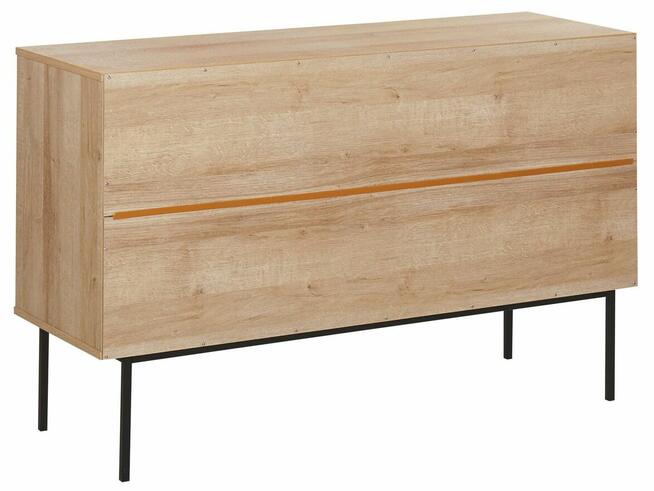 Komoda z drzwiami z plecionki