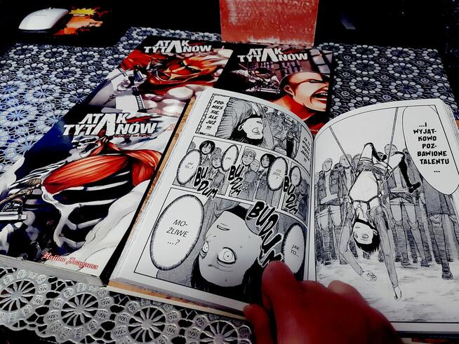 SPRZEDAM MANGA ATAK TYTANÓW AOT SNK TOM 1, 2, 3, 4