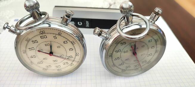 Zegarek stoper meczaniczny SLAVA sprawny duży sr;65mm