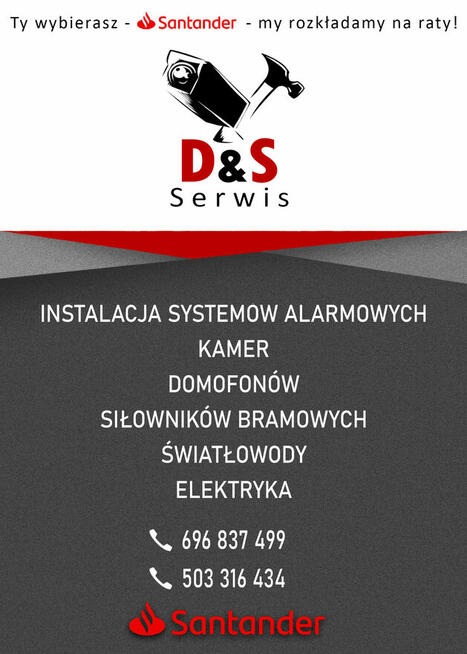 D&S Serwis-montaż monitoringu, montaż systemów alarmowych…