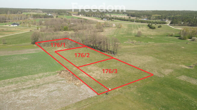 Działka nr 176/1 Chraboły o pow. 3718 m².