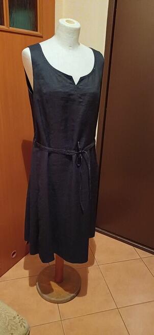 Sukienka LEN 100 % NOWA kolor czarny