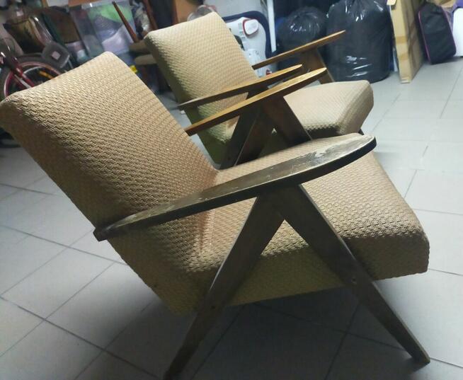 Komplet fotele i stołki model 366 Chirki UNIKAT