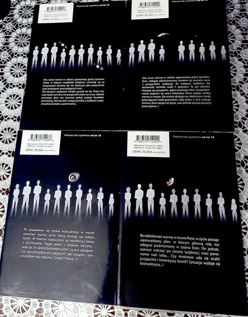 SPRZEDAM MANGA ATAK TYTANÓW AOT SNK TOM 1, 2, 3, 4