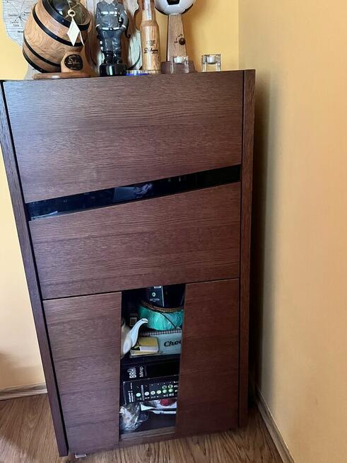 Witryna Paged Meble kolekcja Milano okleina drewniana