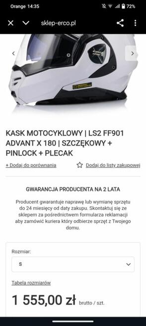 kask motocyklowy szczękowy na motor LS2 helmets FF906 advant