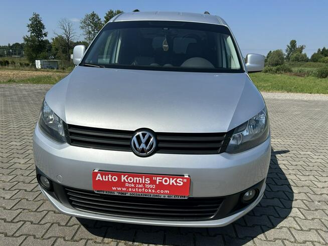 Volkswagen Caddy Long 1,6 102 km Hak navi pół skóra alufelgi tempomat idealny zadbany