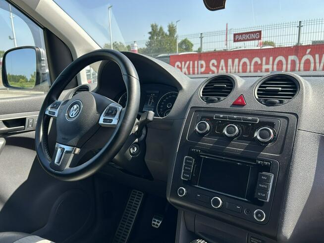 Volkswagen Caddy Long 1,6 102 km Hak navi pół skóra alufelgi tempomat idealny zadbany