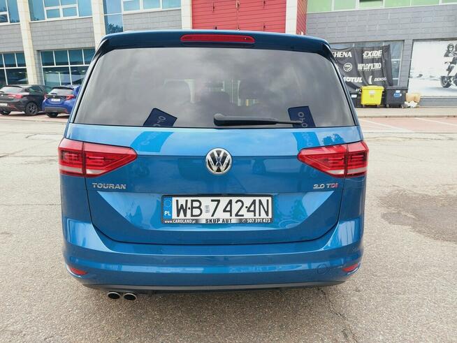 Volkswagen Touran 2,0 TDI 190KM Automat DSG, 7-os, Salon PL, Bezwypadkowy z 2 kpl opon