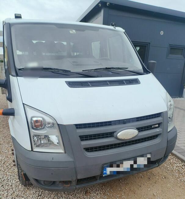 Ford Transit doka 7 osób, na bliźniaku, skrzynia, krajowy