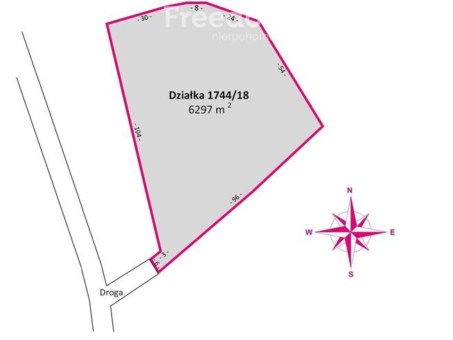 Działka z warunakmi zabudowy 62,97 ar Dynów