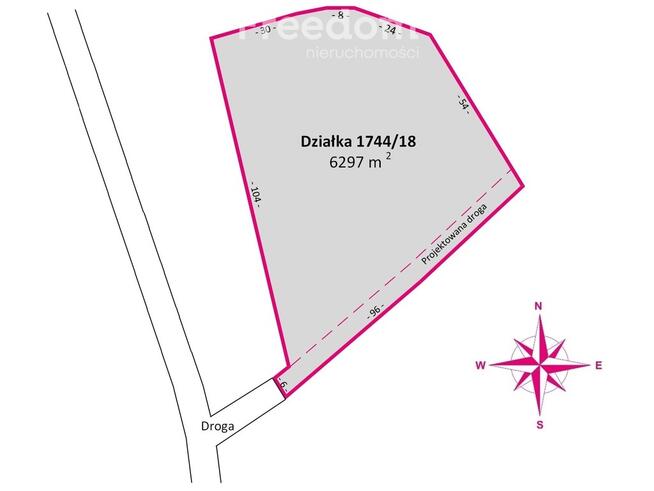 Działka z warunakmi zabudowy 62,97 ar Dynów