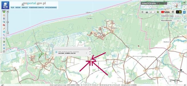 Działka rekreacyjno- budowlana ok 12 km od morza.