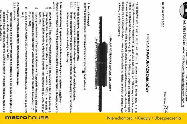 Działka rekreacyjno- budowlana ok 12 km od morza.