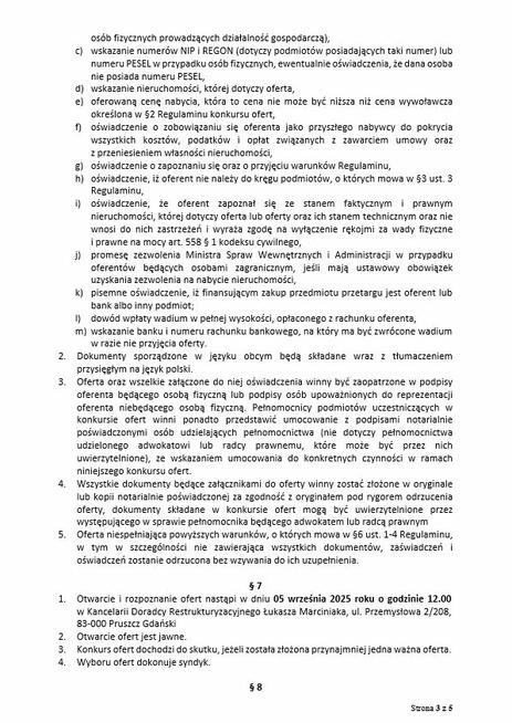 Syndyk sprzeda udział 1/2 w nieruchomości - ul. Kwiatowa, Os