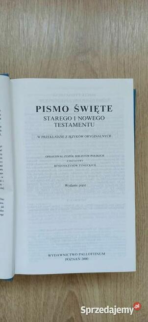 Pismo Święte Starego i Nowego Testamentu Pallottinum