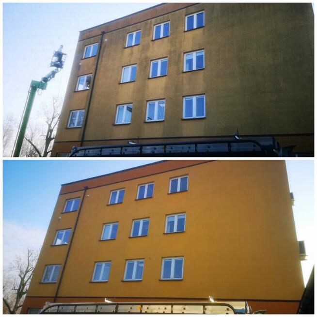 Mycie dachów, elewacji, kostki, przeszkleń