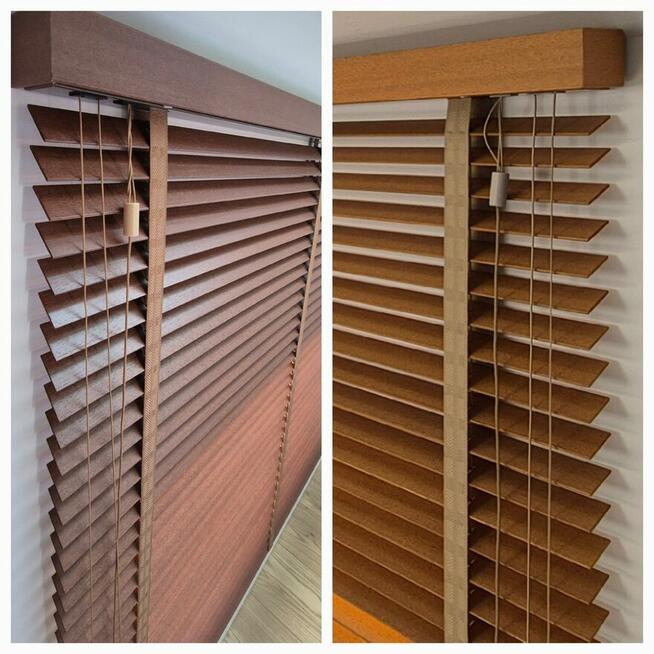 Żaluzje Drewniane Bambusowe 50mm 65mm Piaseczno okolice