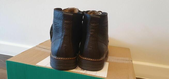 Buty trzewiki kozaki ocieplane NOWE RIEKER r.40 skora nat.