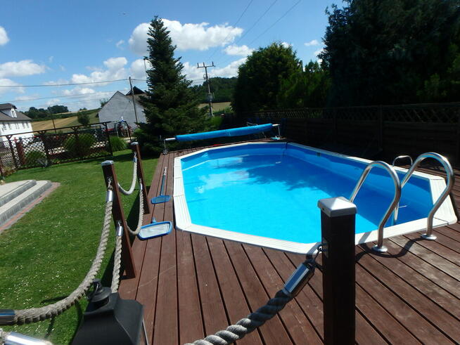 Basen stelażowy owalny