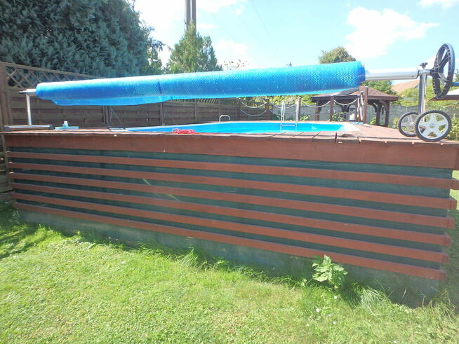 Basen stelażowy owalny