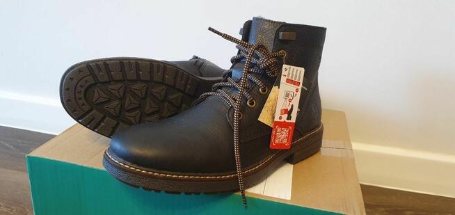 Buty trzewiki kozaki ocieplane NOWE RIEKER r.40 skora nat.