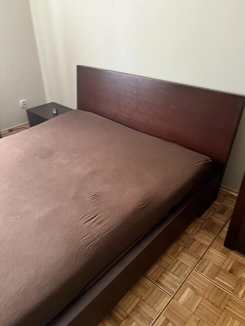 Łóżko +dwie komody Paged Meble okleina drewniana naturalna w