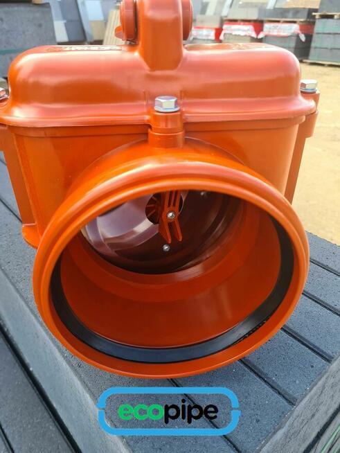 Zasuwa burzowa fi 110 - zawór zwrotny kanalizacja Częstochowa