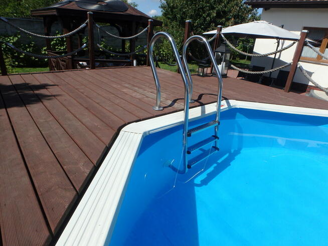 Basen stelażowy owalny