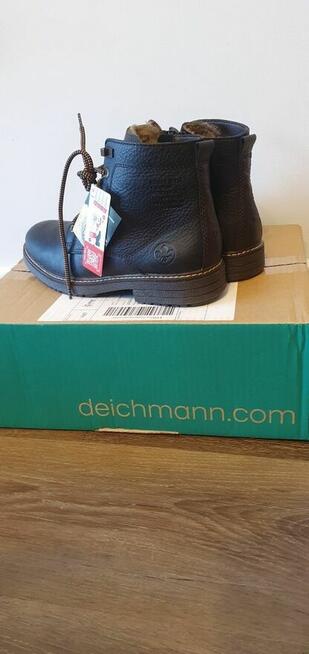 Buty trzewiki kozaki ocieplane NOWE RIEKER r.40 skora nat.