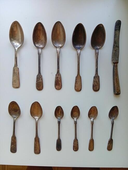 Pzredmioty szklane i porcelanowe i kilka sztućców Norblin