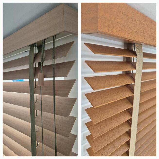 Żaluzje Drewniane Bambusowe 50mm 65mm Piaseczno okolice