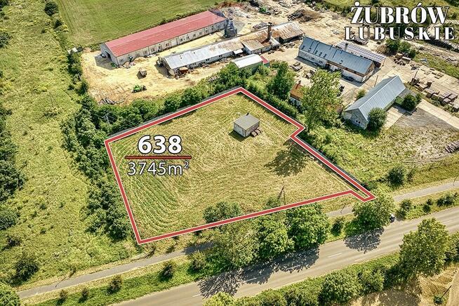 Działka inwestycyjna z WZ, 3.745 m²