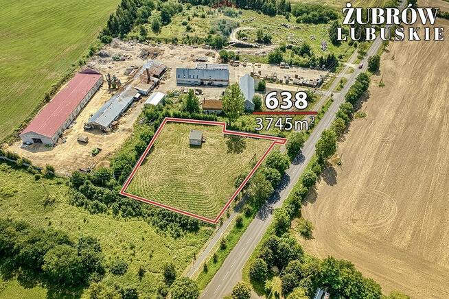 Działka inwestycyjna z WZ, 3.745 m²