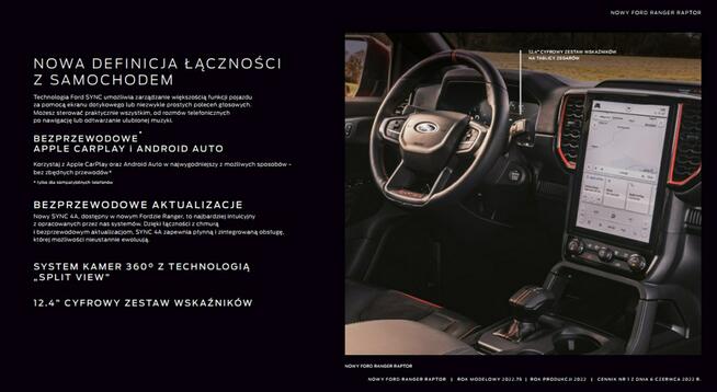 Ford Ranger Raptor Raptor 2,0 diesel 210KM Roleta elektr. Niska Cena Od ręki ! 3018zł