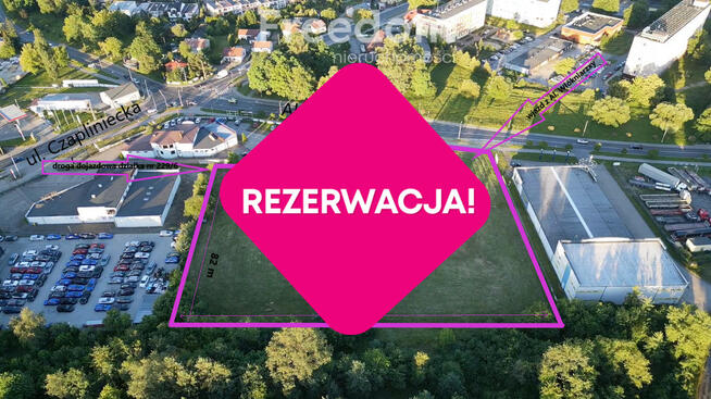 Działka o powierzchni 9491 m2 pod inwestycje