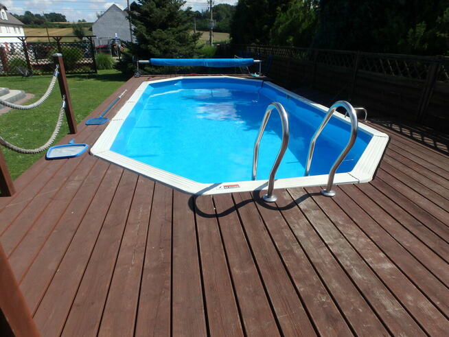 Basen stelażowy owalny